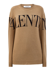 Пуловер из шерсти и кашемира с жаккардовым мотивом Valentino