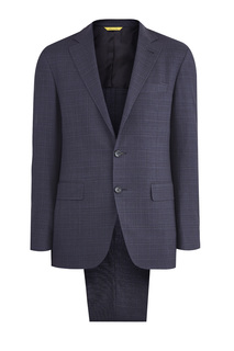 Костюм культового кроя Kei из фактурной шерсти Canali