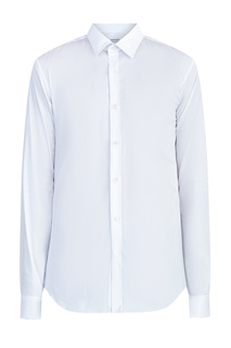 Белая рубашка кроя строго по фигуре Slim Fit из эластичного поплина Xacus
