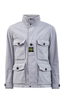 Легкая куртка из хлопкового репса и пряжи Cordura c капюшоном Stone Island