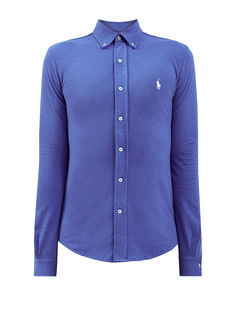 Хлопковая рубашка с воротником button-down Polo Ralph Lauren
