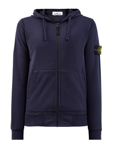 Толстовка из хлопкового футера с капюшоном на кулиске Stone Island