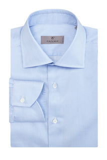 Рубашка кроя Modern Fit из хлопковой саржи в полоску Canali
