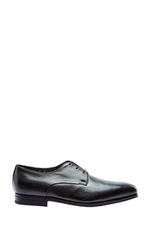 Кожаные дерби с подкладкой из меха Santoni