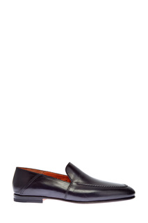 Классические лоферы ручной работы из отполированной кожи Santoni