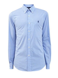 Хлопковая рубашка в стиле casual с вышитым логотипом Polo Ralph Lauren
