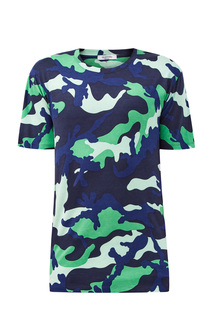 Хлопковая футболка с принтом ID Camouflage Valentino