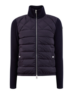 Шерстяная толстовка с утеплителем из пуха и пера Moncler