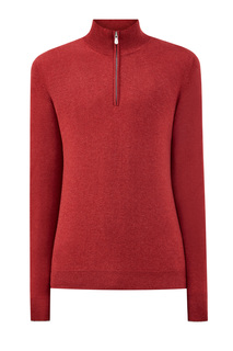 Пуловер из чистого кашемира с контрастной окантовкой Brunello Cucinelli