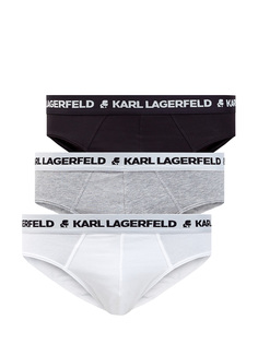 Базовый комплект трусов из эластичного хлопка Karl Lagerfeld