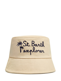 Шляпа из денима с вышитым объемным принтом MC2 Saint Barth