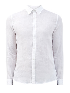 Льняная рубашка Slim Fit с воротником button-down Michael Kors