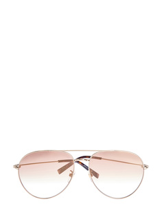 Очки-авиаторы с двойным мостом из золотистого металла Givenchy (Sunglasses)