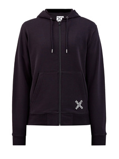 Монохромная хлопковая толстовка с капюшоном Kenzo