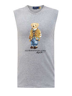 Футболка из хлопка джерси с макро-аппликацией Polo Ralph Lauren