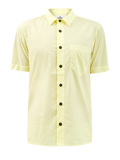 Рубашка slim-fit из легкого хлопка с вышитым логотипом Stone Island