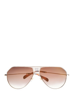 Солнцезащитные очки в золотистой оправе «авиатор» Givenchy (Sunglasses)