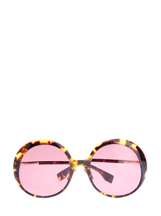 Очки круглой формы с черепаховым узором Fendi (Sunglasses)