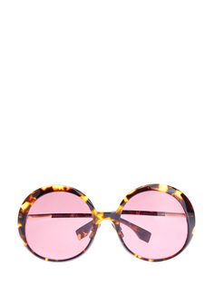 Очки круглой формы с черепаховым узором Fendi (Sunglasses)