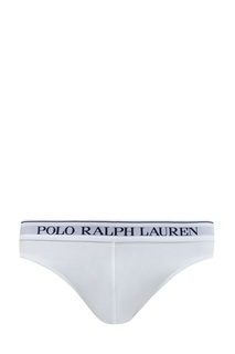Комплект из трех трусов-слипов с монограммой на поясе Polo Ralph Lauren