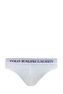 Комплект из трех трусов-слипов с монограммой на поясе Polo Ralph Lauren