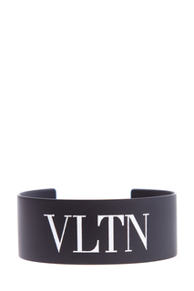 Широкий браслет-манжета с матовым покрытием и логотипом VLTN Valentino Garavani