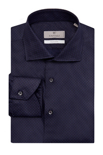 Хлопковая рубашка Modern Fit из гладкого поплина Impeccabile Canali