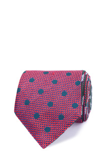 Двусторонний шелковый галстук с жаккардовым принтом Canali