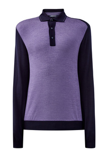 Шерстяной джемпер-поло с принтом на воротнике Bertolo Cashmere