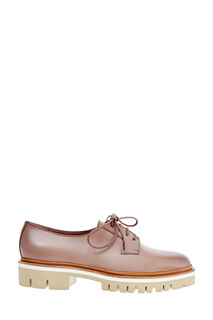 Лаконичные ботинки из кожи с эффектом затемнения Santoni