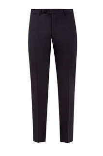 Классические черные брюки из шерстяной ткани Stretch Canali