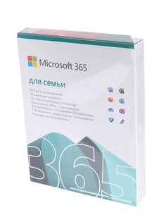 Программное обеспечение Microsoft 365 Family Russian Sub 1Y Russia Only Medialess P8 6GQ-01599