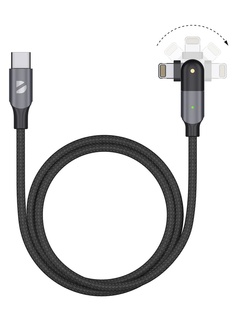 Аксессуар Deppa Type-C - Lightning 1.2m Black 72331