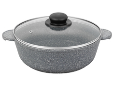 Сковорода Elan Gallery Гармония вкуса 24cm 3L Gray Marble 120543