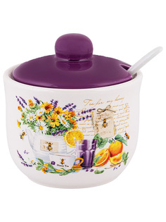 Сахарница с ложкой Appetite Fleur du Jour 300ml ZFC045-3