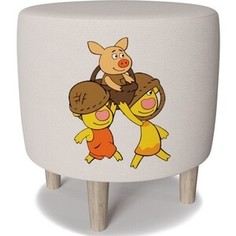 Пуф Смарт Юниор Оранжевая Корова 2 Ivory 2 Smart
