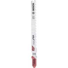 Пилки для лобзика Bosch 100мм 5шт T102D Clean for PP (2.608.667.444)
