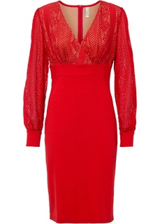 Платье с кружевом Bonprix
