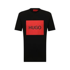 Хлопковая футболка HUGO