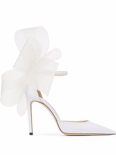 Jimmy Choo туфли с бантом и заостренным носком