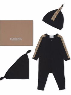 Burberry Kids подарочный комплект для новорожденного в клетку Vintage Check