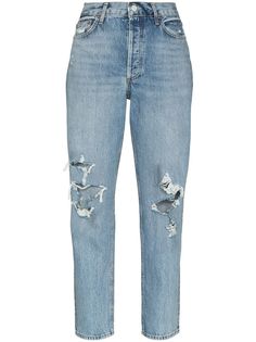 AGOLDE зауженные джинсы Fen с прорезями
