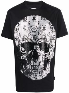 Philipp Plein футболка с принтом Skull
