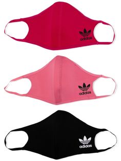 adidas набор из трех масок с логотипом