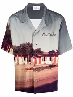 BLUE SKY INN рубашка с короткими рукавами и фотопринтом