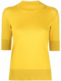 Jil Sander трикотажный топ с короткими рукавами