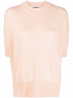 Jil Sander трикотажный топ с короткими рукавами