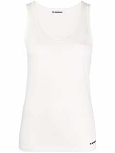Jil Sander топ Plus с U-образным вырезом и логотипом