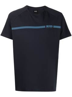 BOSS полосатая футболка с логотипом