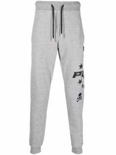 Philipp Plein спортивные брюки с кулиской и логотипом